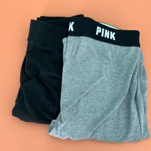 Pink thin under layer or pajama pants.